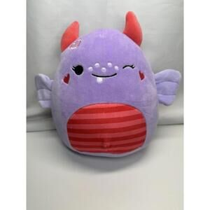 Squishmallows Atwater The Monster Valentine 8" | Mauve‎ | Pink